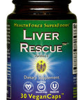 HealthForce SuperFoods Liver Rescue - 30 VeganCaps - All Natural Liver Regenerator Supplement with Milk Thistle & Dandelion Root - Gluten Free - 15 Servings