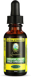Oregano Oil - Louianna Certified Organic Oil of Wild Oregano Liquid Drops Extra Strength 30ml / 1 Fluid Ounce 82.66% Carvacrol & 0.28% Thymol Canada Best Selling Brand