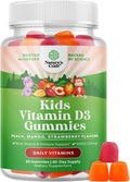 Natures Craft Chewable Vitamin D Gummies for Kids - Delicious Kids Vitamin D 1000 IU Per Serving Gummy Vitamins for Kids and Toddlers Immune Support Plus Muscle Teeth and Bone Health - Gelatin Fruit Flavors