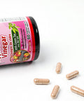 Herbal Slim Apple Cider Vinegar (200mg) with Green Tea Extract (225mg), 60 Vegetable capsules, Non-GMO, Made In Canada