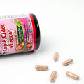 Herbal Slim Apple Cider Vinegar (200mg) with Green Tea Extract (225mg), 60 Vegetable capsules, Non-GMO, Made In Canada