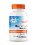 Doctor's Best Hydrolyzed Keratin Keraglo Strengthen Nourish Hydrates Hair High Potency 500mg 60 Count