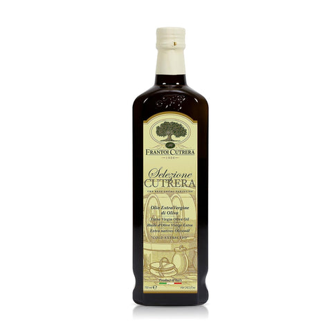 Frantoi Cutrera - Selezione - Extra Virgin Olive Oil from Italy, Sicilian Pure EVOO, Premium 2022/23 Early Harvest First Cold Pressed, Olive Oil High In Polyphenols, 24.5 Fl Oz (Pack of 2)