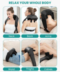 Nekteck Neck Massager, Cordless 6D Shiatsu Neck And Back Massager, Neck Massager For Pain Relief Deep Tissue, Ideal For Men And Women, Ideal For Home, Office And Car, With Heat, Black