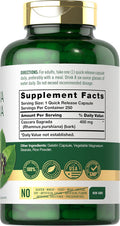 Carlyle Cascara Sagrada Capsules | 450 mg | 250 Count | Herbal Supplement | Non-GMO Gluten