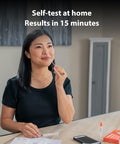 iHealth COVID-19 Antigen Rapid Test, 1 Pack, 2 Tests Total, FDA EUA Authorized OTC at-Home Self Test, Results in 15 Minutes with Non-invasive Nasal Swab, Easy to Use & No Discomfort