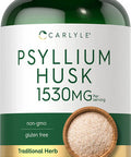 Carlyle Psyllium Husk Capsules | 1530mg | 240 Caps | High Potency Fiber Supplement | Non-GMO, Gluten Free