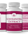 PURE ORIGINAL INGREDIENTS Schisandra Extract And Reishi Mushroom Capsule Bundle, 100 Capsules Each, No Additives Or Fillers, Lab Verified
