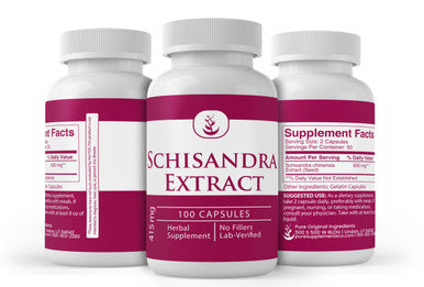 PURE ORIGINAL INGREDIENTS Schisandra Extract And Reishi Mushroom Capsule Bundle, 100 Capsules Each, No Additives Or Fillers, Lab Verified