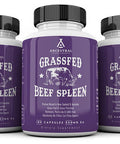 Ancestral Supplements Grass Fed Beef Spleen, Hormone, Pesticide & GMO , Absolutely No Fillers (or) Flow Agents, 500 MG Each Capsule, 180 Capsules