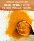 Garden of Life Organics Extra Strength Turmeric Inflammatory Response 60 Tablets-100Mg Curcumin (95% Curcuminoids) Black Pepper Probiotics Organic Non-Gmo Vegan Gluten Free Herbal Supplement