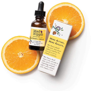 Mad Hippie Vitamin C Serum with Vitamin E, Skin Care Packed with Natural Vegan Active Ingredients, Apply Before Sunscreen or Make Up, For Healthy Glowing Skin, 1.02 Fl. Oz.