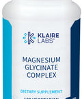 Klaire Labs Magnesium Glycinate Complex - 100mg Bisglycinate Blend to Support Bone Health & Restful Sleep - Chelated for Improved Absorption - Gluten & Hypoallergenic (100 Capsules)