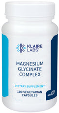Klaire Labs Magnesium Glycinate Complex - 100mg Bisglycinate Blend to Support Bone Health & Restful Sleep - Chelated for Improved Absorption - Gluten & Hypoallergenic (100 Capsules)