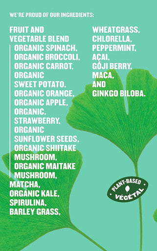 Subi | Best Green Superfood | Raw Ingredients: Matcha, Kale, Barley Grass, Spirulina, Acai, Goji Berry + More | Morning Energy Booster | 40 Day Supply , 264 g (Pack of 1)