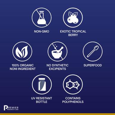 Premier Research Labs Noni - Supports Digestion & Immune System - Features Organic Noni Fruit - 60 Plant-Source Capsules