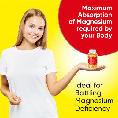 Magnesium Glycinate Chewable Gummies (600Mg) For Kids & Adults Women Men - Vegan Complex With Calcium Potassium Vitamin D B6 L-Theanine - Sugar & Gluten - Orange Flavor