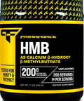 Primaforce HMB Supplement Powder (200g) (Unflavored) - Pure Calcium Beta-Hydroxy Beta-Methylbutrate