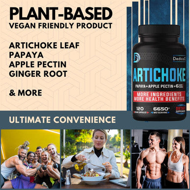 9In1 Artichoke Leaf Extract Capsules - 4 Months Herbal Supplement For Digestion & Immune Support - 6650Mg Equivalent With Chamomi