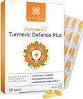 Healthspan Turmeric 200mg (1 Month Supply) | 4,000mg Fresh Turmeric Root | with Added Vitamins B12 & C with Siberian Ginseng Extract | Immune Health | Vegan