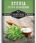 Stevia Seeds for Planting, Stevia rebaudiana - 1 Pack | Natural Sweet Herb, Tender Perennial for Warm Climates or Indoor Growing, Non-GMO Heirloom - Survival Garden Seeds