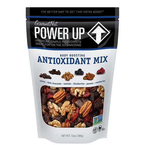 Power Up Premium Trail Mix - Protein Packed 14oz, No Added Sugar, Made Without Peanuts, Gluten Free, Vegan, Non-GMO