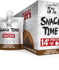 Rich Piana 5% Nutrition Snack Time | Squeezable Protein Ss | High Protein Snack Pouches | Convenient, Real Food Protein from Peanuts & Egg Whites | 10-Count (Chocolate Peanut Butter)