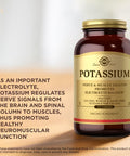 Solgar Potassium - 250 Tablets - Nerve & Muscle Health Promotes Electrolyte Balance - Vegan Gluten & Dairy Free Kosher - 250 Servings