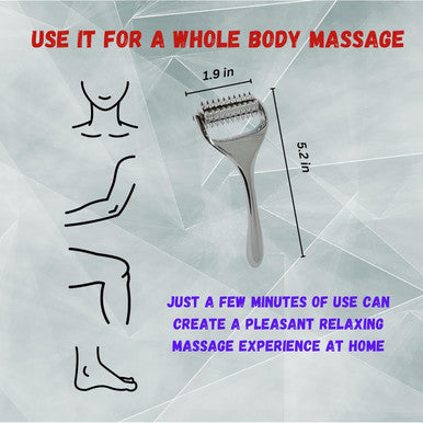 Acupuncture Massage Roller, Valentines Day Gift, Whole Body, Acupressure Roller For Skin And Muscle Relaxation, Stress & Pain Relief, Tension Release, Reflexology, Lymphatic Drainage, Great Gift