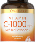 Carlyle Vitamin C 1000Mg With Bioflavonoids | 250 Caplets | With Rose Hips | Vegetarian, Non-Gmo, Gluten Free