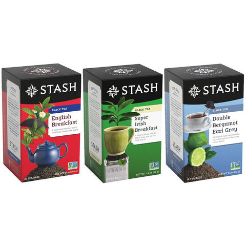 Stash Tea Relax and Unwind Tea Sampler - Assorted Specialty Tea Gift Set, Calming Herbal Teas to Support Relaxation, 7 Flavors, 35 Tea Bags