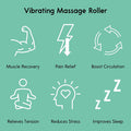Vibit - Vibrating Massager For Plantar Fasciitis, Pain Relief And Sciatica, Foot And Body Portable Massage Roller, Deep Tissue Pain Relief From Feet To Neck, Electric, 3 Vibration Levels (Black)