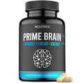Nootrix Prime Brain Supplement | Nootropic For Memory, Focus & Cognitive Function Support | Promotes Healthy Energy & Mood With Lion'S Mane Mushroom, Vitamin B12, L Theanine & Gaba | 30 Vegan Capsules