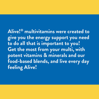 Nature'S Way Alive! Men S 50+ Complete Multivitamin, Supports Multiple Body Systems, Supports Cellular Energy, High Potency B-Vitamins, Gluten-Free, 130 Tablets