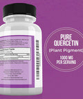 Quercetin 1000mg Per Serving 120 Veggie Capsules Vitamin Supplement to Support Cardiovascular Health Immune Response and Antiinflammatory 60 Day Supply Vegan and NonGMO
