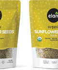 Elan Organic Raw Sunflower Seeds 7.1 oz Unsalted Kernels Shelled Seeds No Shell NonGMO Vegan GlutenFree Kosher All Natural Snacks & Toppings