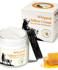 HUYEHF Beef Tallow Honey Lotion Cream Natural Grass-Fed Beef Tallow Cream With Raw Honey Provide All-Around Hydration And Moisturization & Multivitamin Rich Replenish Your Skin With Nutrients