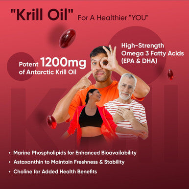 Weightworld Antarctic Krill Oil Capsules High Strength - 3 Months Supply - 180 Red Krill Oil Softgels - Omega 3 Fatty Acids Supplements - EPA DHA Astaxanthin & Choline - Omega 3 Fish Oil Alternatives