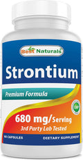 Best Naturals Strontium Bone Building Formula 680mg/serving 90 Capsules