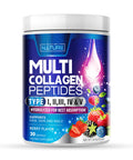 Built Nature Collagen Powder, Hydrolyzed Type 1 & 3 Peptides, Grass-Fed Multi Collagen Complex Supplement, Healthy Hair, Skin, Nails, Bones & Joints, Keto & Paleo Friendly, Non-Gmo, Berry Flavor 30 Servings