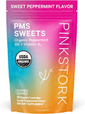 Pink Stork Organic PMS Support Sweets for Teens and Women - Simple & Natural Ingredients Vitamin B6 and Peppermint - Period Digestion Bloating Mood Swings - 30 Drops