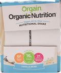Orgain Organic Vegan Plant Based Nutritional Shake Vanilla Bean 11 Ounce 12 Count
