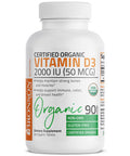 Bronson Vitamin D3 2,000 Iu For Immune Support, Healthy Muscle Function & Bone Health, High Potency Organic Non-Gmo Vitamin D Supplement, 90 Tablets