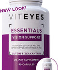 Viteyes Essentials Eye Health Dietary Supplement Lutein Zeaxanthin for Macular Support 90 Capsules