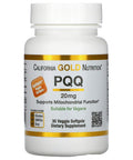 California Gold Nutrition Pqq, 20 Mg, 30 Veggie Softgels