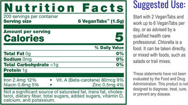 HealthForce SuperFoods Chlorella Manna - 1200 Vegan Capsules - Freshwater Alga Supplement, Supports Detoxification, Antioxidant - Organic, Gluten Free - 200 Servings
