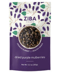 Ziba Foods Wild Grown Dried Mulberries | Non-GMO, Vegan, Whole 30 Friendly & Paleo, White Mulberry Dried Fruit Pack | Wild Grown Superfood Naturally High In Immune Boosting Antioxidants, 5.3 oz