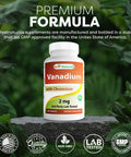 Best Naturals Vanadium 2 mg with Chromium Polynicotinate 200 mcg 180 Tablets