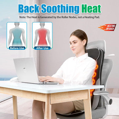 Back Massager For Pain Relief Deep Tissue, Shiatsu Massage Chair Pad With Heat, Kneading Massage Seat Cushion, Electric Full Body Massager For Home Office Travel Use, Gifts For Women Men Dad Mom
