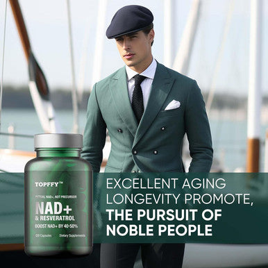 Nad+ Supplement, Nad+&Resveratrol Supplement For Max Absorption For Support Cellular Energy, Aging Defense, 120 Softgels